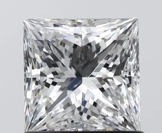 1.01ct Princess Natural Diamond (Colour F, Clarity VVS2, GIA Certified)
