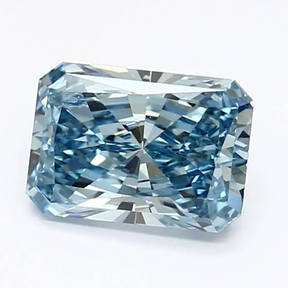 1.01ct Radiant Lab Grown Diamond (Colour Fancy Vivid Blue, Clarity VS1, IGI Certified)