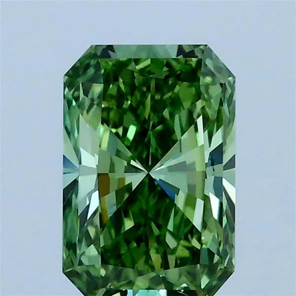 1.01ct Radiant Lab Grown Diamond (Colour Fancy Vivid Green, Clarity VS1, IGI Certified)