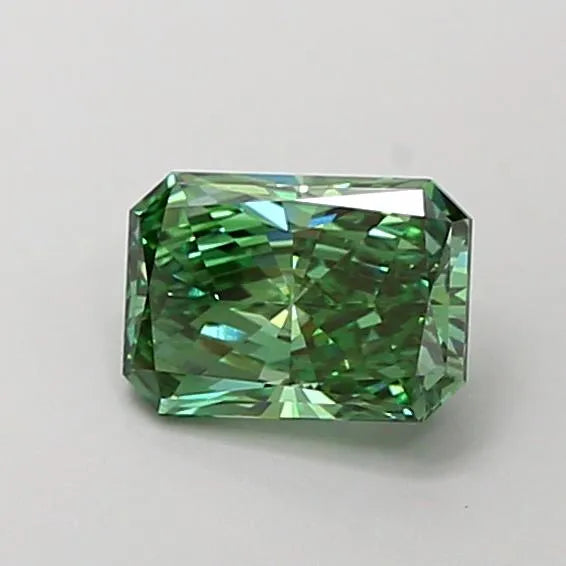 1.01ct Radiant Lab Grown Diamond (Colour Fancy Vivid Green, Clarity VVS2, IGI Certified)