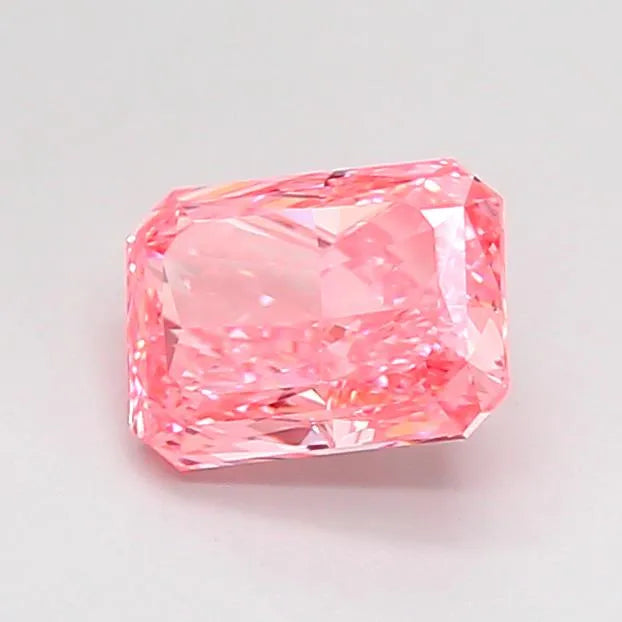 1.01ct Radiant Lab Grown Diamond (Colour Fancy Vivid Pink, Clarity VVS2, IGI Certified)