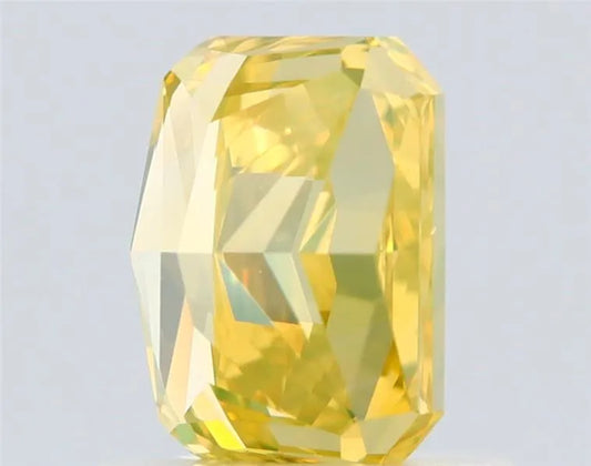 1.01ct Radiant Natural Diamond (Colour Fancy Intense Yellow, Clarity VS2, GIA Certified)