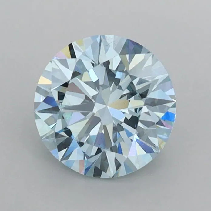 1.01ct Round Lab Grown Diamond (Colour Fancy Intense Blue, Clarity VS1, Cut ID, IGI Certified)