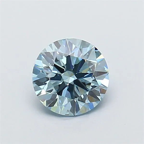 1.01ct Round Lab Grown Diamond (Colour Fancy Intense Blue, Clarity VVS2, Cut ID, IGI Certified)