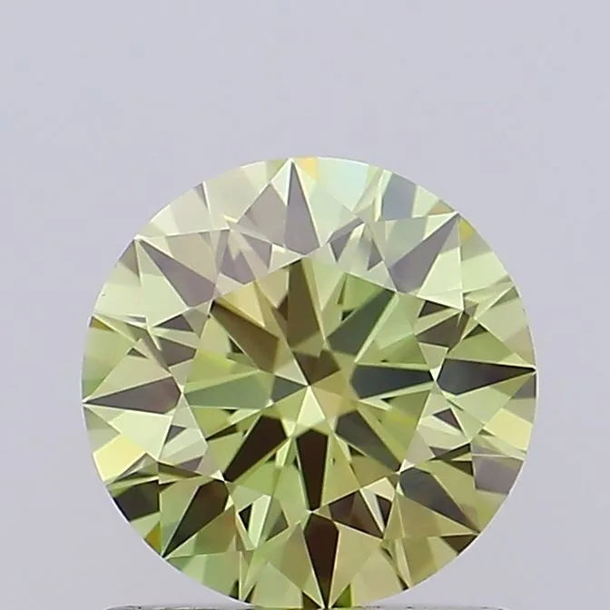 1.01ct Round Lab Grown Diamond (Colour Fancy Intense Greenish Yellow, Clarity VVS1, Cut ID, IGI Certified)