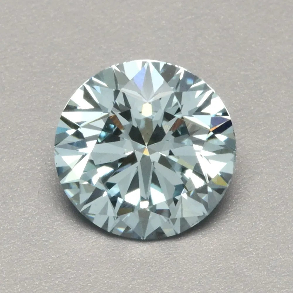 1.01ct Round Lab Grown Diamond (Colour Fancy Vivid Blue, Clarity SI1, Cut ID, IGI Certified)
