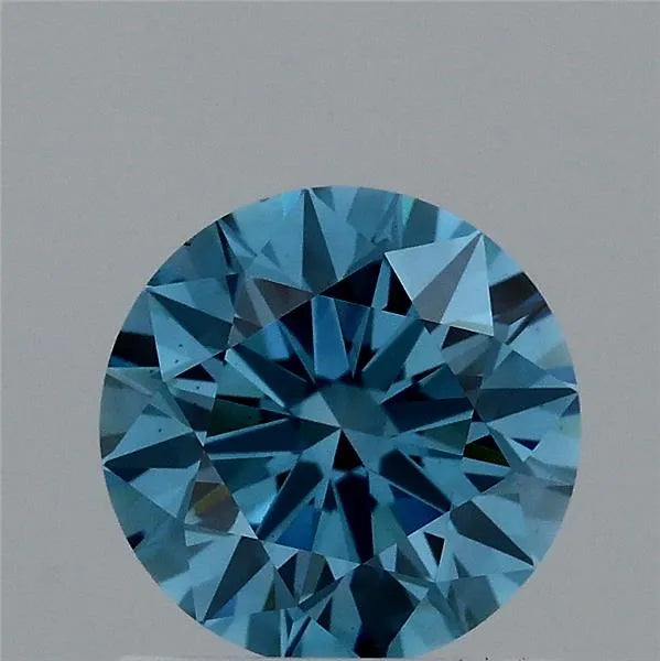 1.01ct Round Lab Grown Diamond (Colour Fancy Vivid Blue, Clarity VS2, Cut ID, IGI Certified)