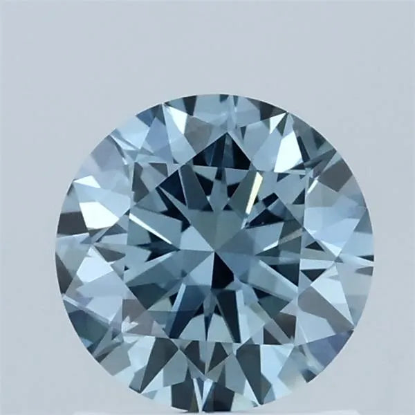 1.01ct Round Lab Grown Diamond (Colour Fancy Vivid Blue, Clarity VS2, Cut ID, IGI Certified)