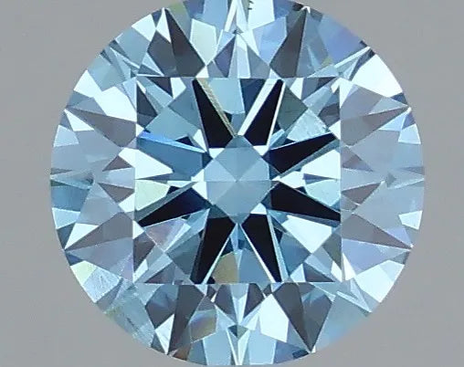 1.01ct Round Lab Grown Diamond (Colour Fancy Vivid Blue, Clarity VS2, Cut ID, IGI Certified)