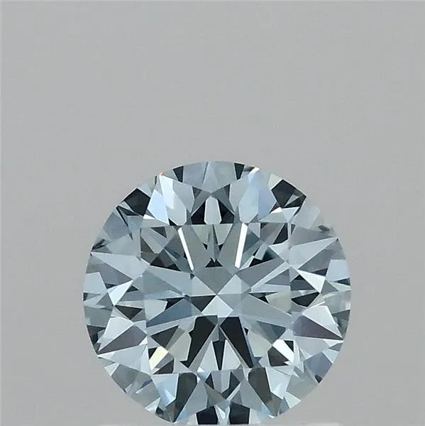 1.01ct Round Lab Grown Diamond (Colour Fancy Vivid Blue, Clarity VVS2, Cut ID, IGI Certified)