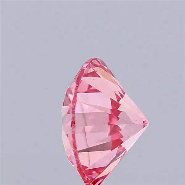 1.01ct Round Lab Grown Diamond (Colour Fancy Vivid Pink, Clarity VS1, Cut EX, IGI Certified)
