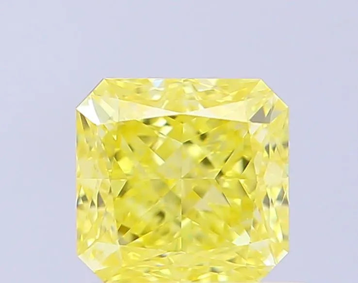 1.01ct Square radiant Lab Grown Diamond (Colour Fancy Intense Yellow, Clarity VVS2, IGI Certified)
