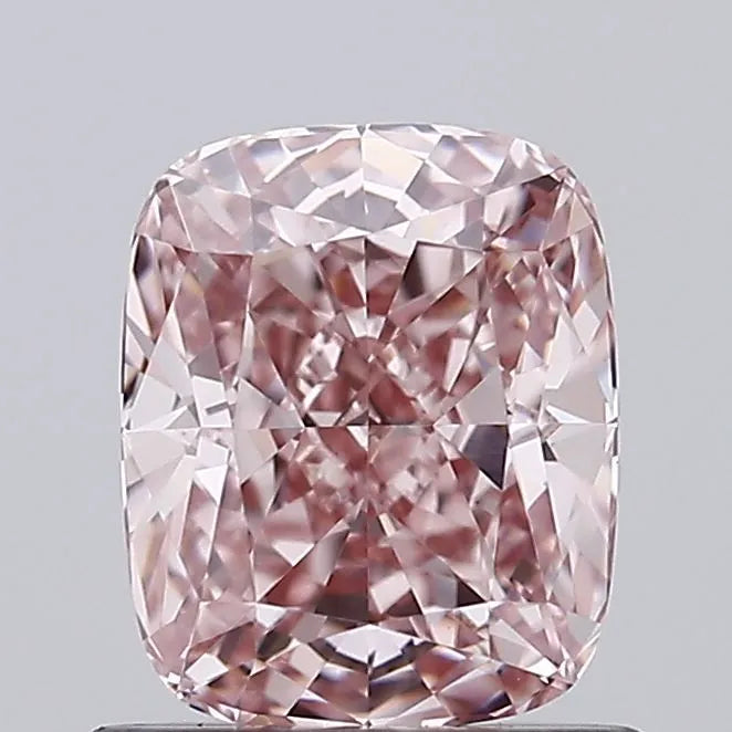 1.02ct Cushion brilliant Lab Grown Diamond (Colour Fancy Intense Brownish Pink, Clarity VS1, IGI Certified)
