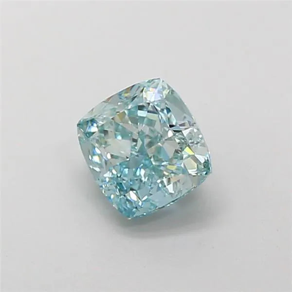 1.02ct Cushion modified Lab Grown Diamond (Colour Fancy Intense Greenish Blue, Clarity VVS1, IGI Certified)