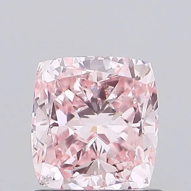 1.02ct Cushion modified Lab Grown Diamond (Colour Fancy Intense Pink, Clarity VS1, IGI Certified)