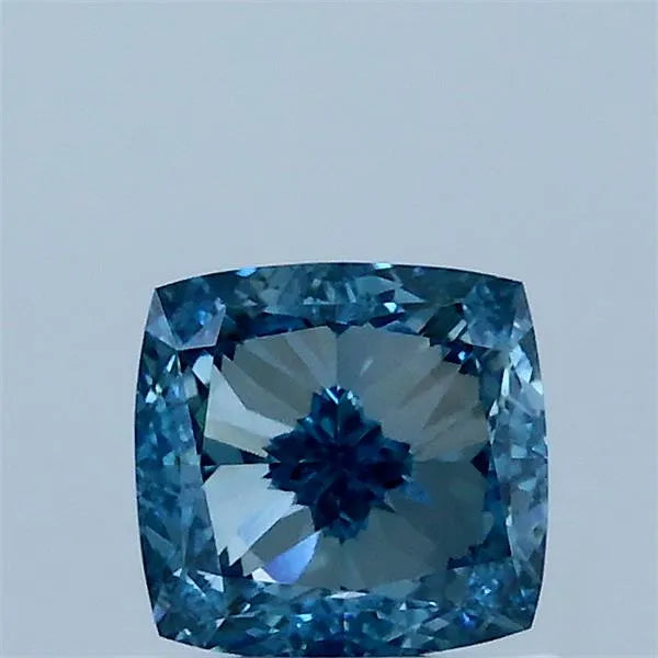 1.02ct Cushion modified Lab Grown Diamond (Colour Fancy Vivid Blue, Clarity VVS2, IGI Certified)