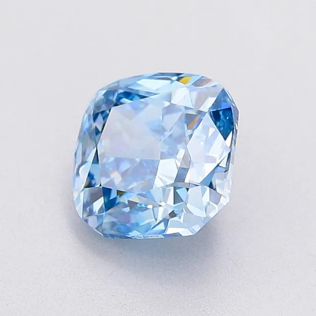 1.02ct Cushion modified Lab Grown Diamond (Colour Fancy Vivid Blue, Clarity VVS2, IGI Certified)