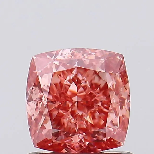 1.02ct Cushion modified Lab Grown Diamond (Colour Fancy Vivid Pink, Clarity VVS2, IGI Certified)