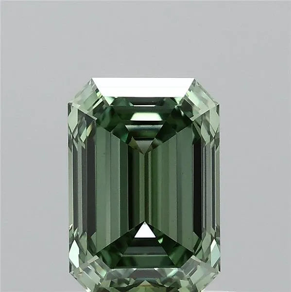 1.02ct Emerald Lab Grown Diamond (Colour Fancy Vivid Green, Clarity VVS2, IGI Certified)