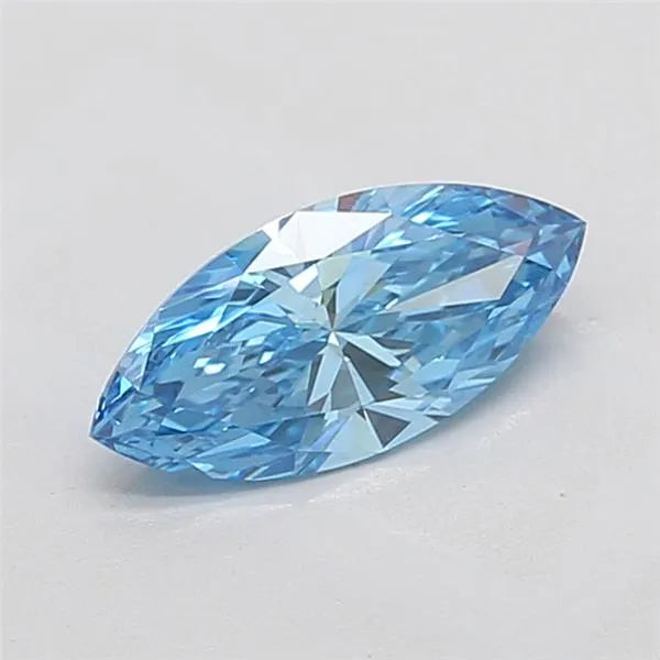 1.02ct Marquise Lab Grown Diamond (Colour Fancy Vivid Blue, Clarity VS1, IGI Certified)
