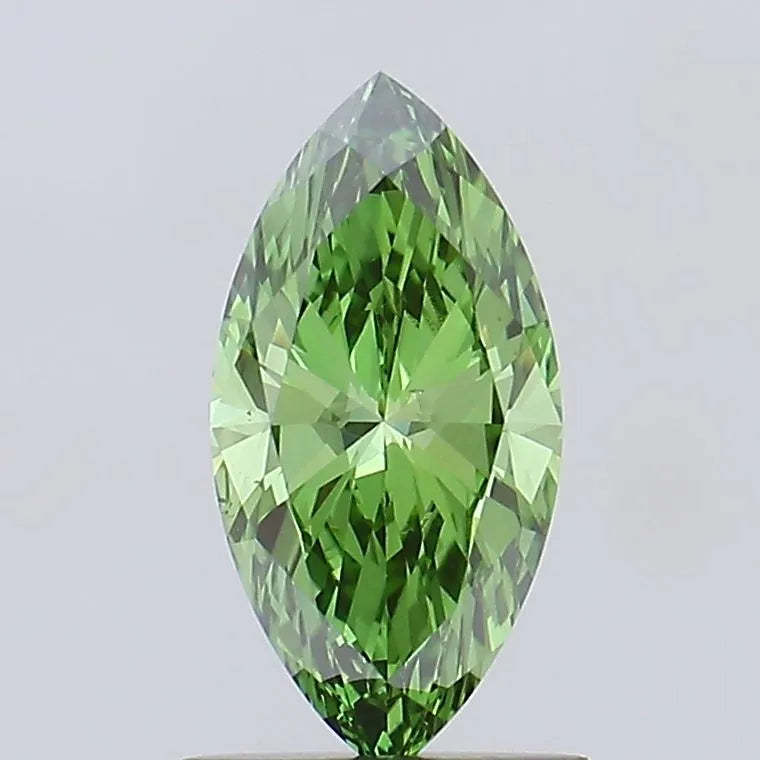1.02ct Marquise Lab Grown Diamond (Colour Fancy Vivid Green, Clarity VS2, IGI Certified)
