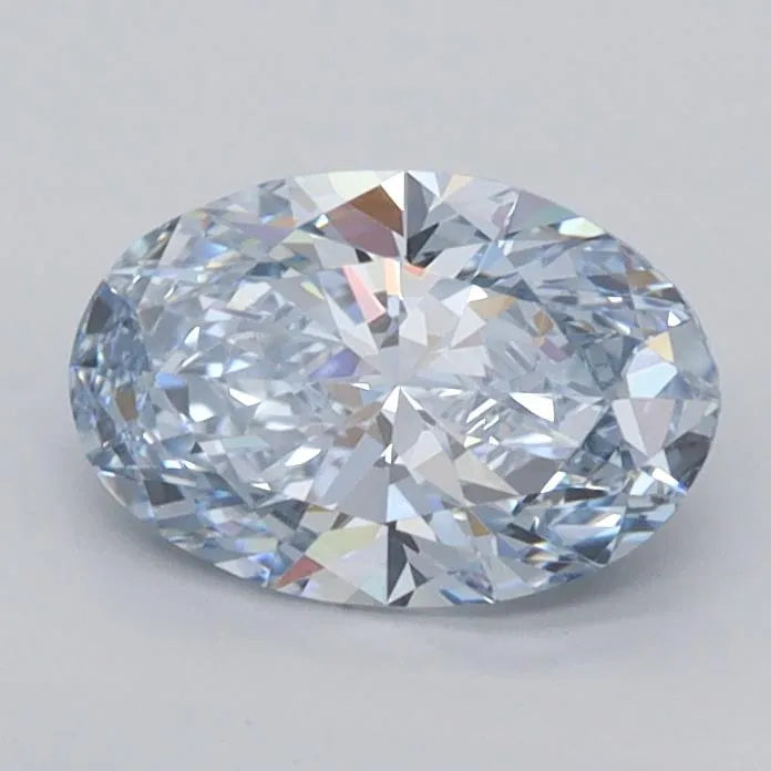 1.02ct Oval Lab Grown Diamond (Colour Fancy Intense Blue, Clarity VVS2, IGI Certified)