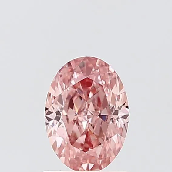 1.02ct Oval Lab Grown Diamond (Colour Fancy Intense Brownish Pink, Clarity VS1, IGI Certified)