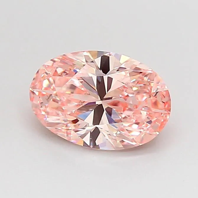 1.02ct Oval Lab Grown Diamond (Colour Fancy Intense Pink, Clarity VVS2, IGI Certified)