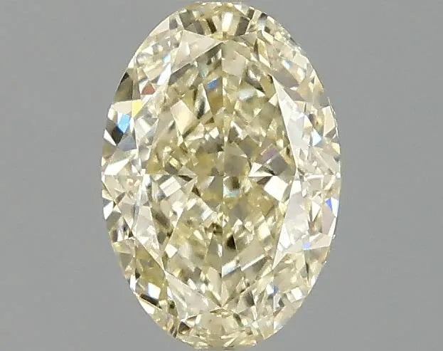 1.02ct Oval Lab Grown Diamond (Colour Fancy Light Yellow, Clarity VS2, IGI Certified)