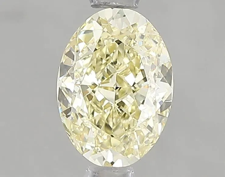 1.02ct Oval Lab Grown Diamond (Colour Fancy Light Yellow, Clarity VS2, IGI Certified)