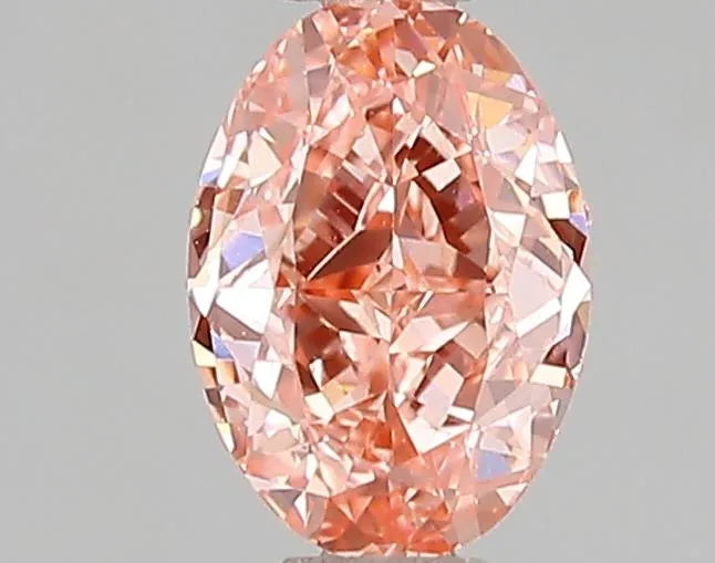 1.02ct Oval Lab Grown Diamond (Colour Fancy Vivid Pink, Clarity VS1, IGI Certified)