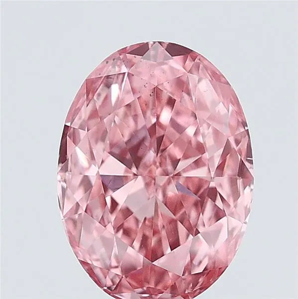 1.02ct Oval Lab Grown Diamond (Colour Fancy Vivid Pink, Clarity VS2, IGI Certified)