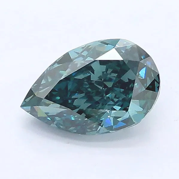1.02ct Pear Lab Grown Diamond (Colour Fancy Deep Green, Clarity VS1, IGI Certified)
