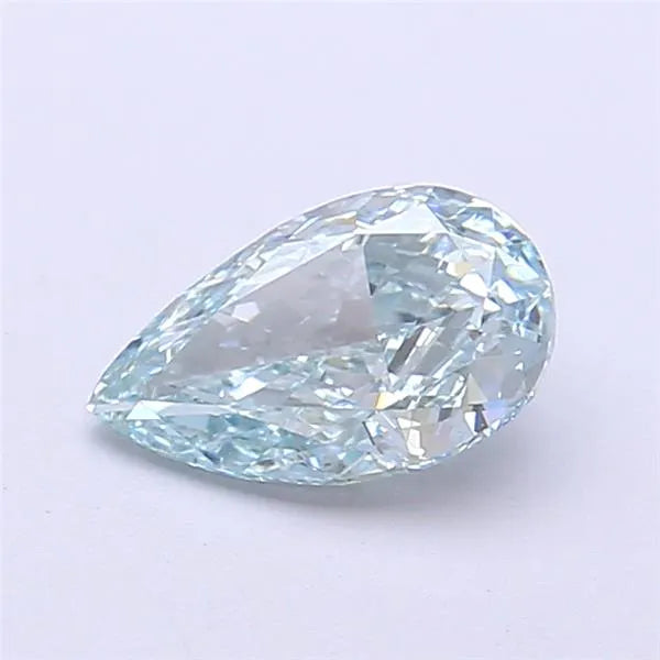 1.02ct Pear Lab Grown Diamond (Colour Fancy Light Blueish Green, Clarity VS1, IGI Certified)