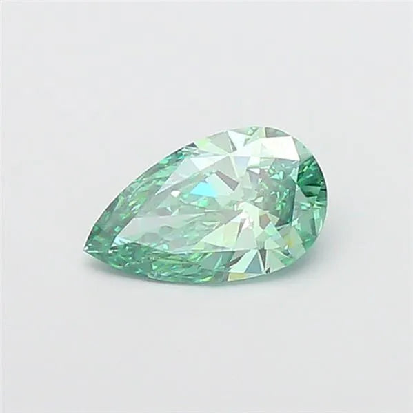 1.02ct Pear Lab Grown Diamond (Colour Fancy Vivid Green, Clarity VS2, IGI Certified)