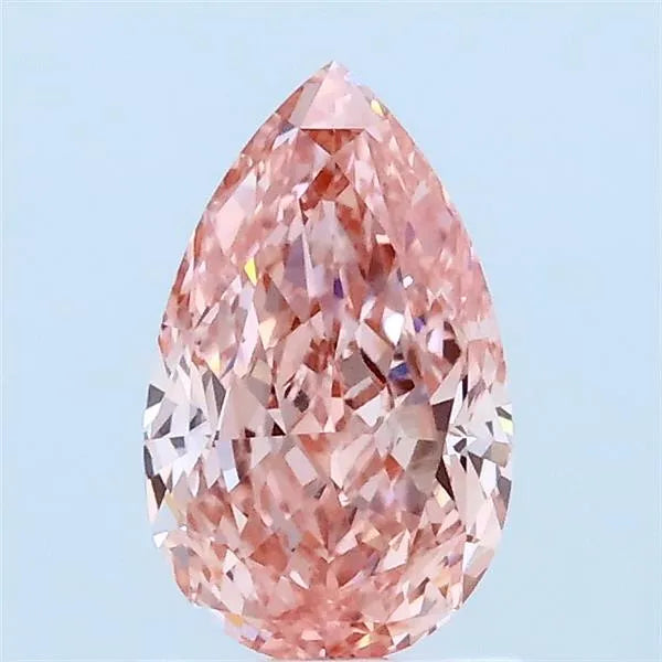 1.02ct Pear Lab Grown Diamond (Colour Fancy Vivid Pink, Clarity VS1, IGI Certified)