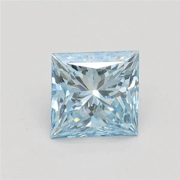 1.02ct Princess Lab Grown Diamond (Colour Fancy Intense Blue, Clarity VS1, IGI Certified)