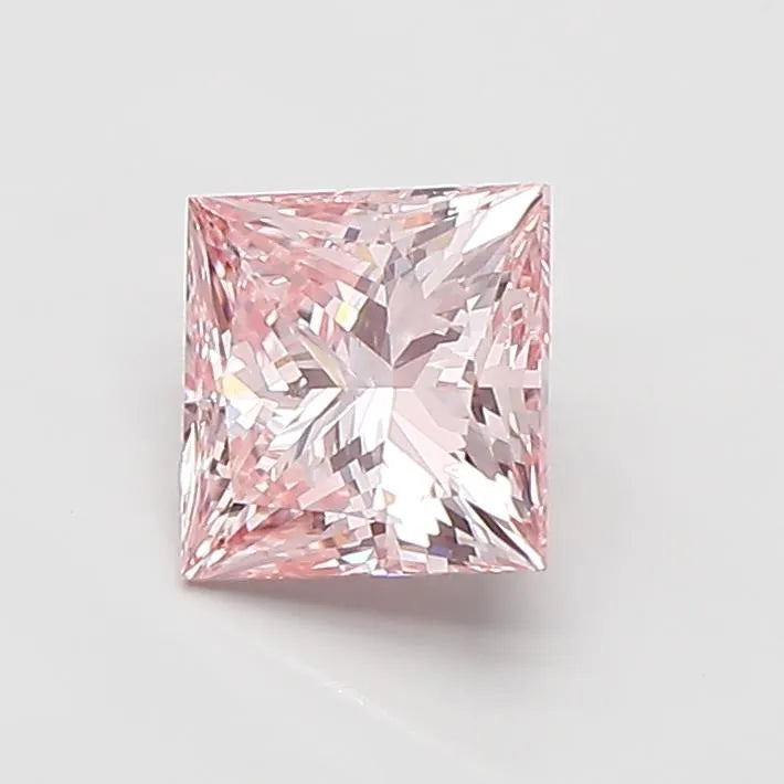 1.02ct Princess Lab Grown Diamond (Colour Fancy Intense Pink, Clarity VS1, IGI Certified)