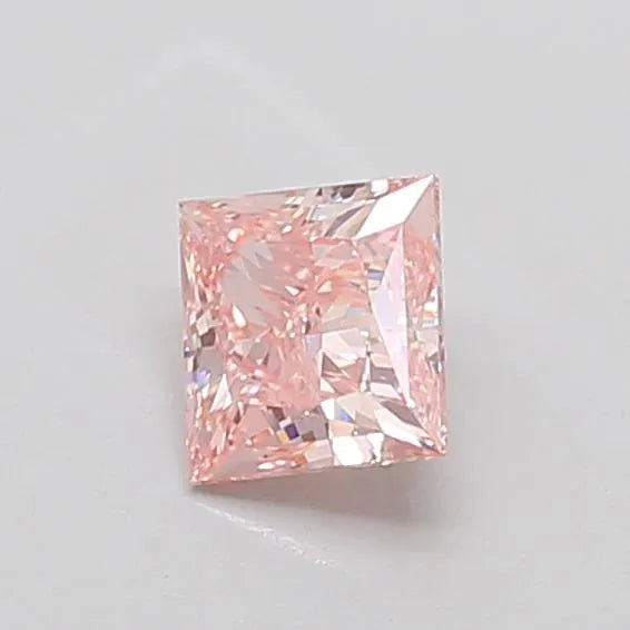 1.02ct Princess Lab Grown Diamond (Colour Fancy Intense Pink, Clarity VS1, IGI Certified)