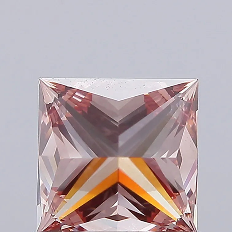 1.02ct Princess Lab Grown Diamond (Colour Fancy Light Brown, Clarity VS1, IGI Certified)