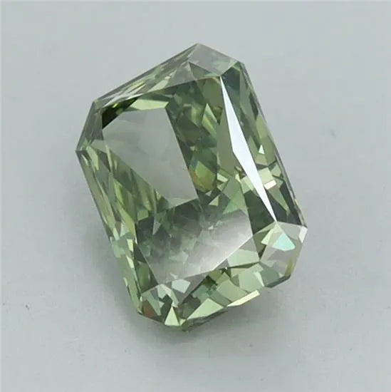 1.02ct Radiant Lab Grown Diamond (Colour Fancy Vivid Green, Clarity VVS2, IGI Certified)