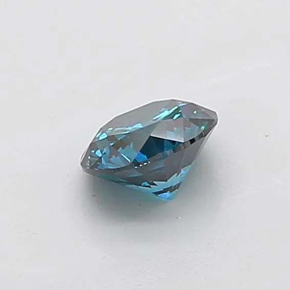 1.02ct Round Lab Grown Diamond (Colour Fancy Deep Greenish Blue, Clarity VS2, Cut VG, IGI Certified)
