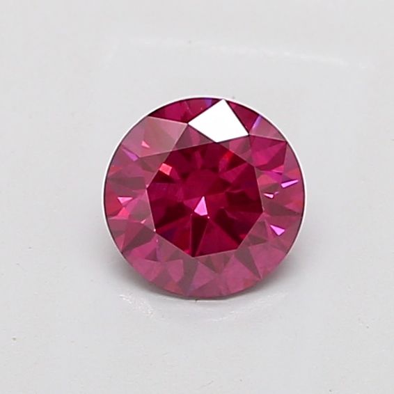 1.02ct Round Lab Grown Diamond (Colour Fancy Deep Pink, Clarity SI1, Cut ID, IGI Certified)