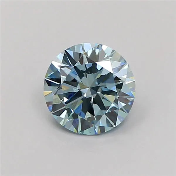 1.02ct Round Lab Grown Diamond (Colour Fancy Intense Blue, Clarity VS1, Cut EX, IGI Certified)