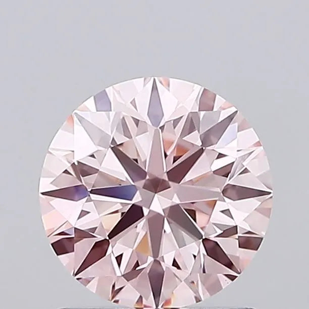 1.02ct Round Lab Grown Diamond (Colour Fancy Pink, Clarity VVS2, Cut ID, IGI Certified)
