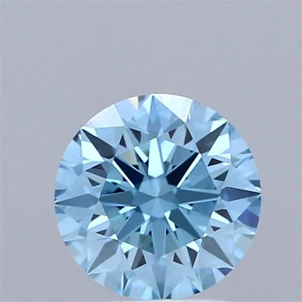 1.02ct Round Lab Grown Diamond (Colour Fancy Vivid Blue, Clarity VS1, Cut ID, IGI Certified)