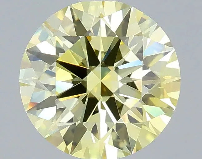 1.02ct Round Lab Grown Diamond (Colour Fancy Yellow, Clarity VVS2, Cut ID, IGI Certified)