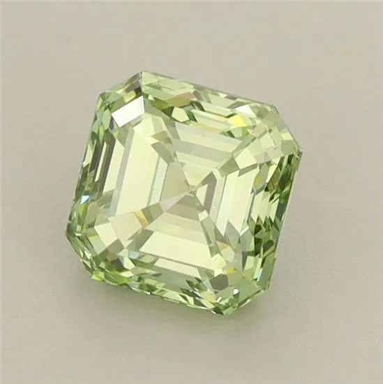1.02ct Square emerald Lab Grown Diamond (Colour Fancy Intense Green, Clarity VS1, IGI Certified)