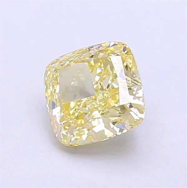 1.03ct Cushion modified Lab Grown Diamond (Colour Fancy Light Yellow, Clarity VVS2, IGI Certified)