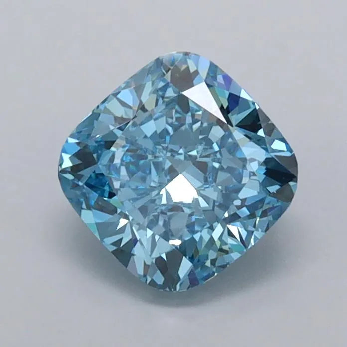 1.03ct Cushion modified Lab Grown Diamond (Colour Fancy Vivid Blue, Clarity VVS1, IGI Certified)